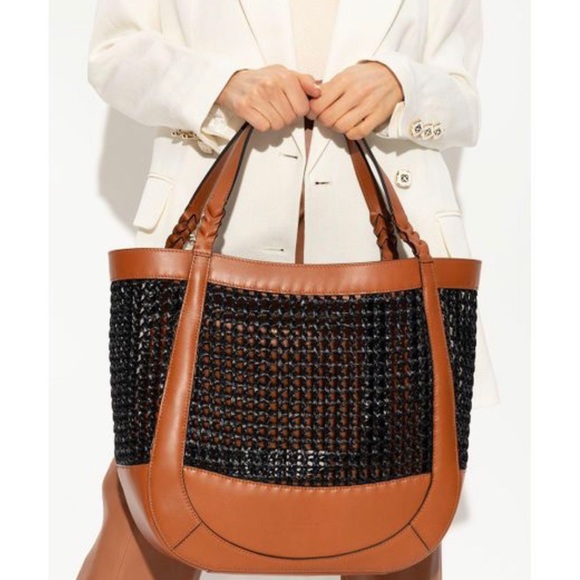 BRAND NEW Ulla Johnson black Albers shopping tote. - Picture 3 of 5